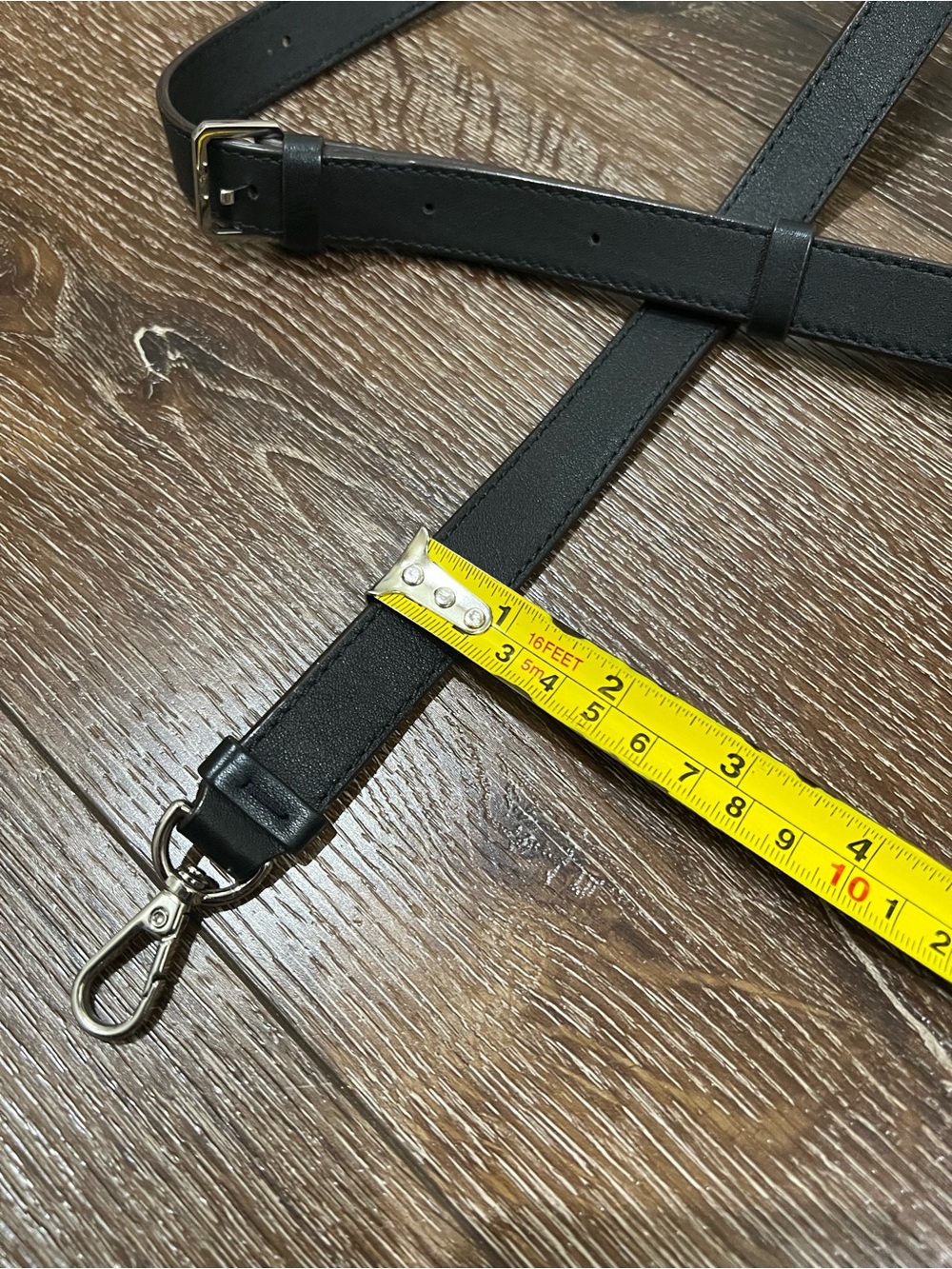 MCM strap replacement black with silver hardware - Picture 7 of 8